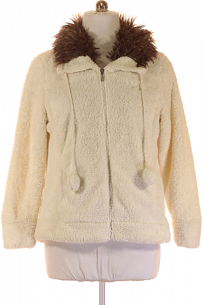 YESSICA Dámský Kožich Bílý Vel. XL
