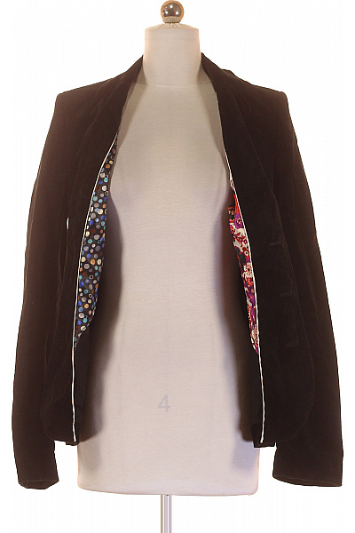 HANS UBBINK Teplé Dámské Sako Černé Second hand Vel. 36