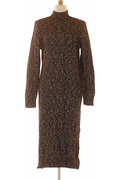 F&F  Šaty Pletené Černobílé Vel. S