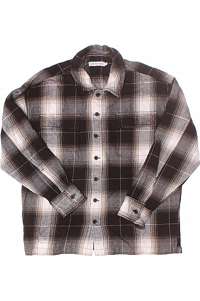 Calvin Klein Chlapecká Košile Černobílá