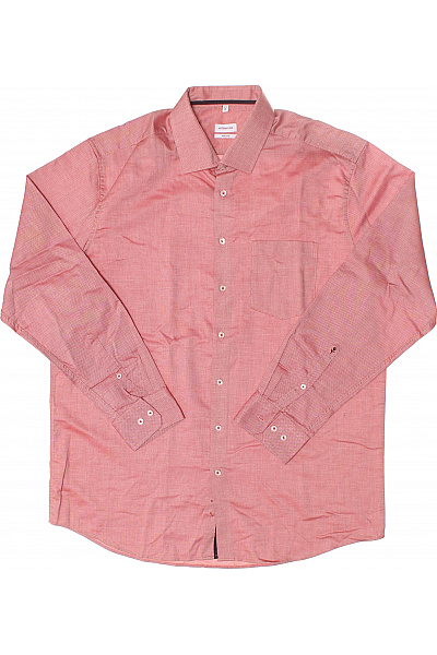 Pánská Košile Jednobarevná Růžová Seidensticker Vel. 44