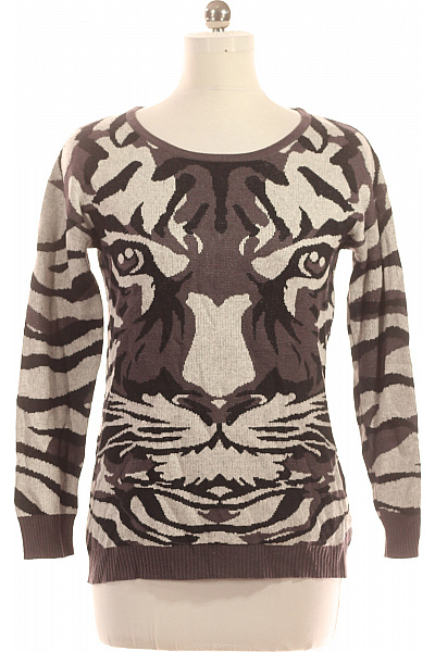 Dámský Svetr Šedý Second hand Vel. S