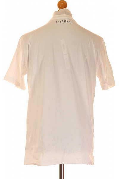 John Richmond Pánské Tričko s Potiskem Bílé Vel. L