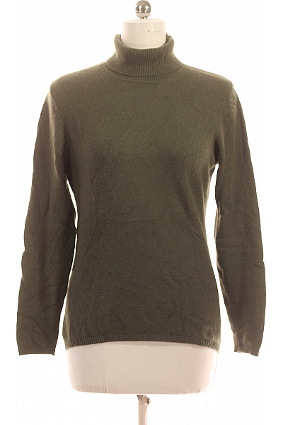 Dámský Svetr Kašmírový Zelený