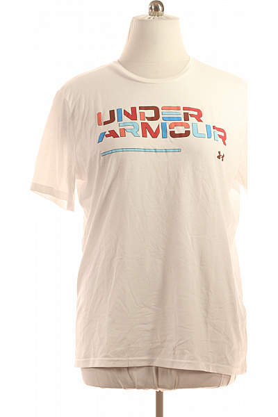 Pánské Tričko s Potiskem Bílé UNDER ARMOUR Vel. XL