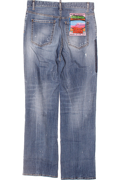 Roztrhané Pánské Džíny Modré Dsquared2 Vel. 40