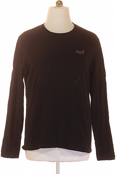 SUPERDRY Jednoduché Pánské Tričko Modré