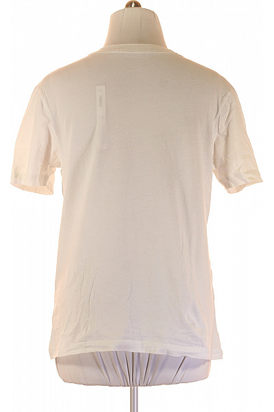 Pánské Tričko s Potiskem Bílé Calvin Klein Vel. L