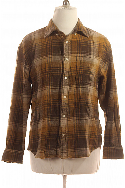 Vzorovaná Pánská Košile Hnědá GANT Vel. L