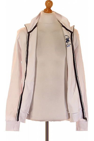 Pánská Mikina Bílá La Martina Vel. L