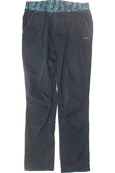 Pánské Kalhoty Rovné Zelené Vel. M