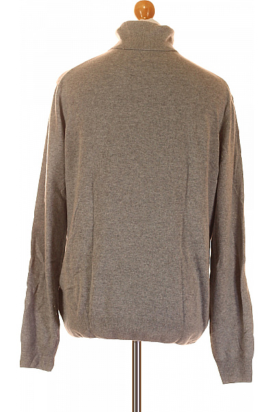 Pánský Svetr Vlněný Šedý Vel. XL