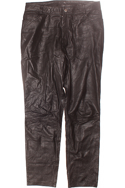 Dámské Kalhoty Rovné Kožené Černé CIGNO NERO Vel. 40