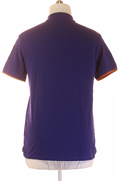 Pánské Tričko s Límečkem Fialové U.S.POLO ASSN. Vel. XL