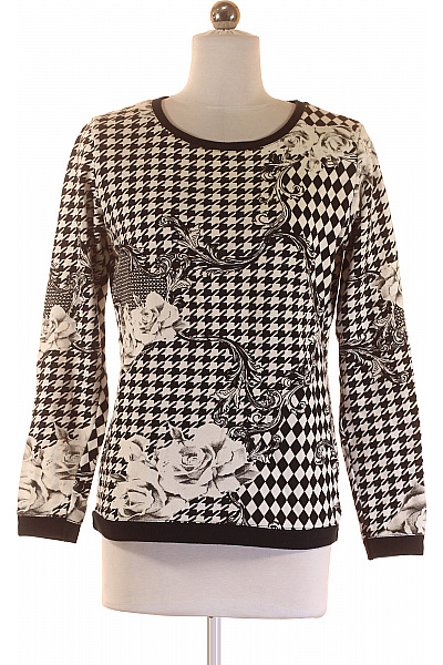 Dámská Mikina Černobílá FB SISTER Second hand Vel. XS