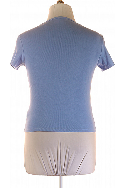 TOMMY HILFIGER Jednoduché Dámské Tričko Modré Vel. XL