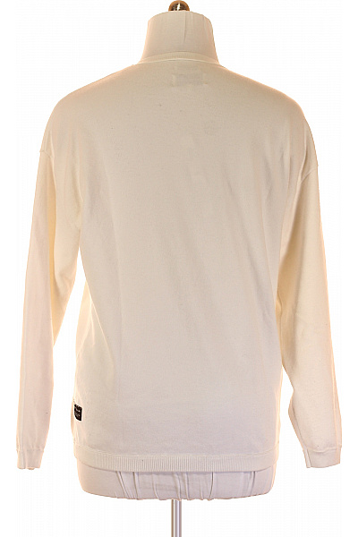 TOM TAILOR Pánský Svetr Bílý Second hand Vel. L