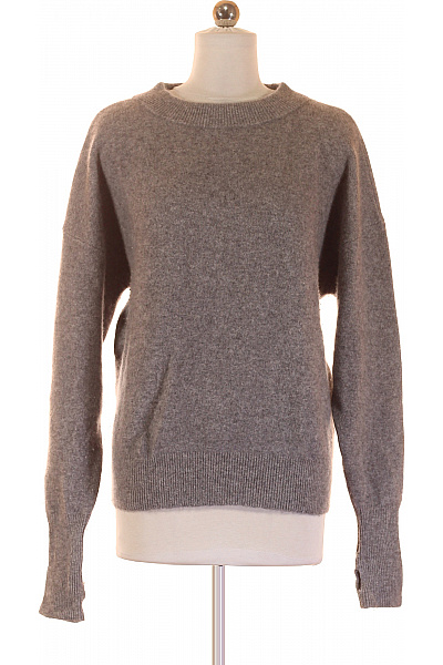 Dámský Pulovr Kašmírový Šedý Vel. S