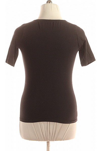 Jednoduché Dámské Tričko Černé Second hand Vel. L