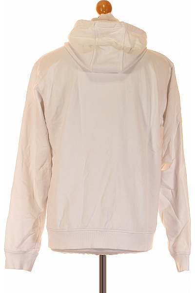 Pánská Mikina Bez Zapínání Bílá Hugo Boss Vel. L