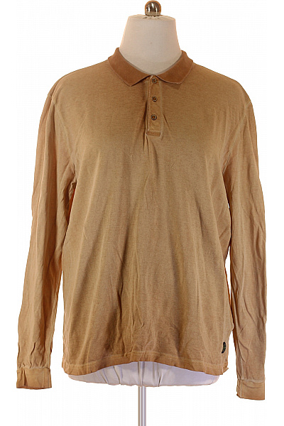 PIERRE CARDIN Pánské Tričko S Límečkem Béžové Vel. XXL