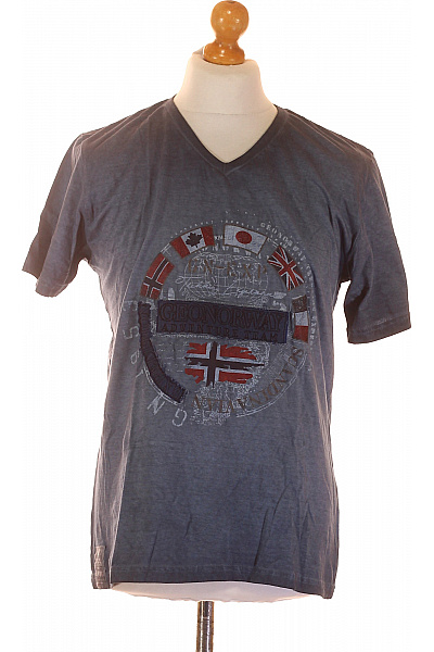 Geographical Norway Pánské Tričko Modré Vel. M