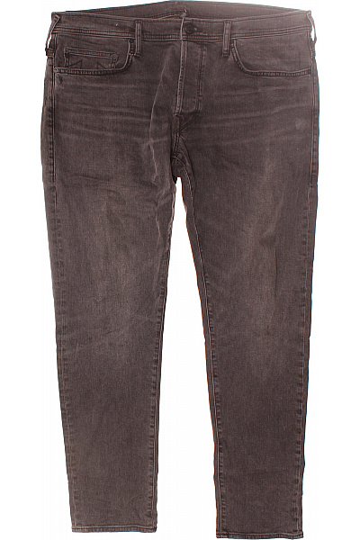 Pánské Rovné Džíny Šedé Vel. 36