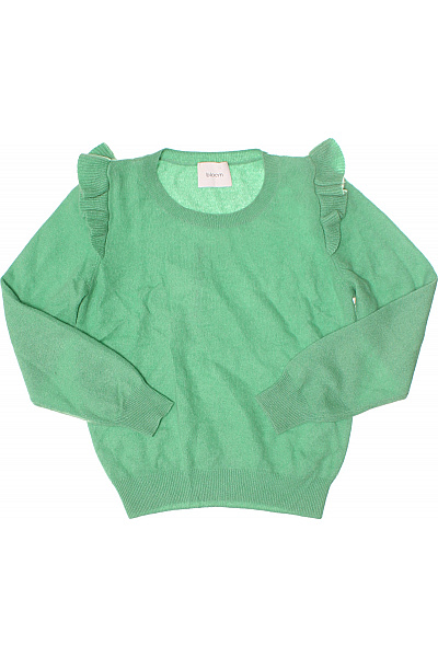 Dámský Svetr Kašmírový Zelený Bloom Vel. 36