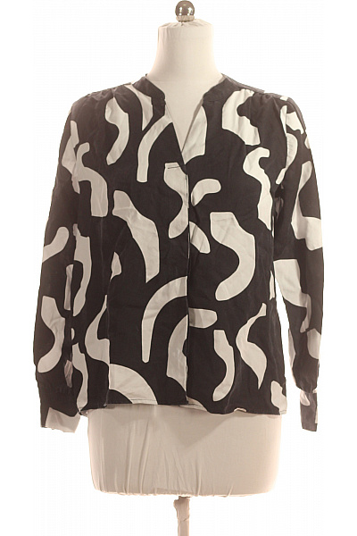 Dámská Košile Černobílá COMMA Vel. 38