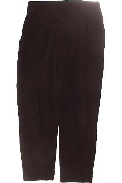 Dámské Kalhoty Rovné Černé MOSCHINO Second Hand Vel. M