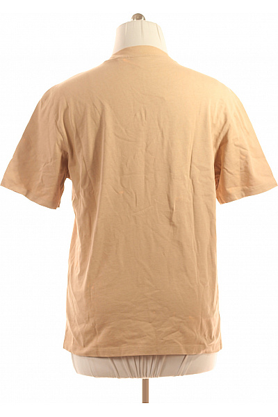 Jednoduché Pánské Tričko Béžové Hugo Boss Vel. XL