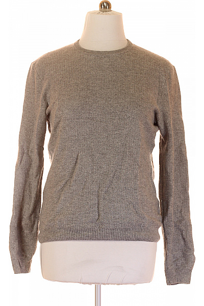 Pánský Svetr Vlněný Šedý