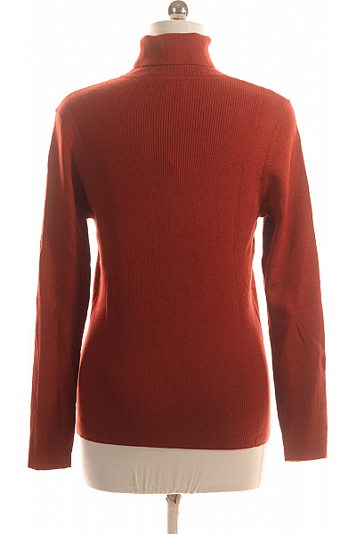 Dámský Svetr Vlněný Červený Second hand Vel. M