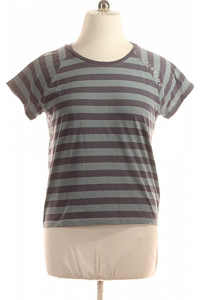 Dámské Tričko S Potiskem Modré ELBSAND Vel. XL