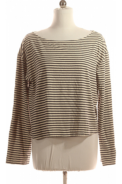 Dámské Tričko s Potiskem Černobílé Vel. 38