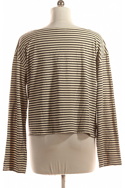 Dámské Tričko s Potiskem Černobílé Vel. 38