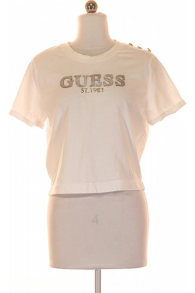 Dámské Tričko Bílé Guess