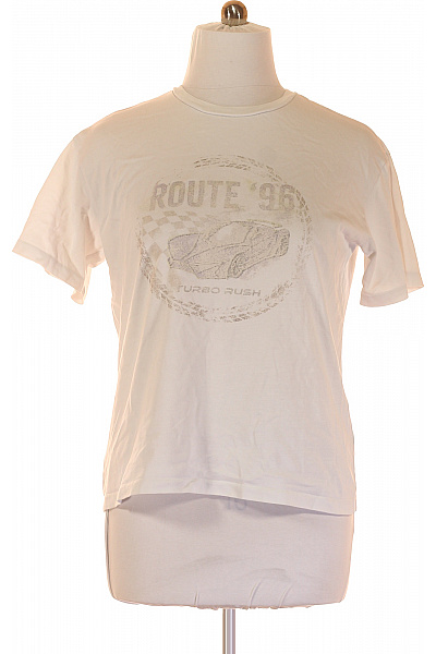 Pánské Tričko S Potiskem Bílé Vel. M