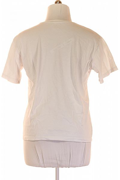 Pánské Tričko s Potiskem Bílé Vel. M