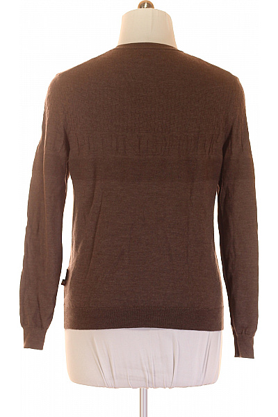 PLEIN SPORT Pánský Svetr Se Vzorem Meriný Hnědý