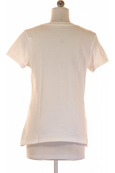 Dámské Tričko s Potiskem Bílé Calvin Klein