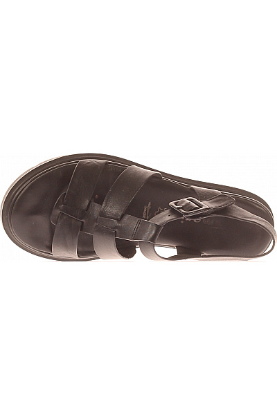 TAMARIS Dámské Sandály Kožené Černé Vel. 38