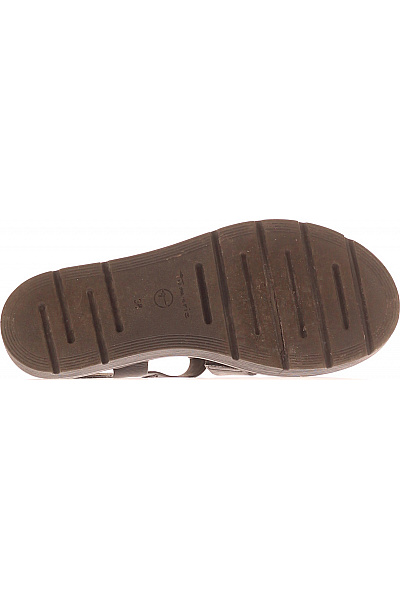 TAMARIS Dámské Sandály Kožené Černé Vel. 38