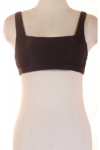 černý žebrovaný podprsenkový top plavky | Unimoda | obrázek 2