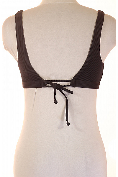 černý žebrovaný podprsenkový top plavky | Unimoda | obrázek 3