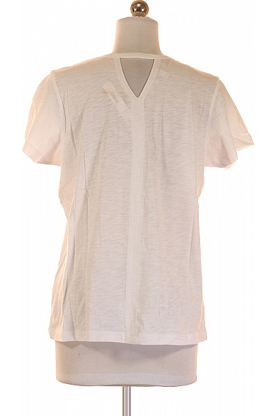 Jednoduché Dámské Tričko Bílé P.J.SALVAGE Vel.  36