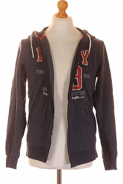 Pánská Mikina Modrá Second Hand Vel. M