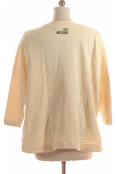 MOSCHINO Dámská Mikina Bez Zapínání Béžová Vel. S