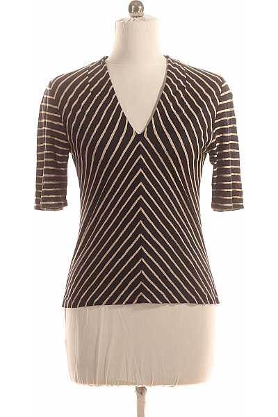 S.OLIVER Dámské Tričko Černobílé Vel. 38