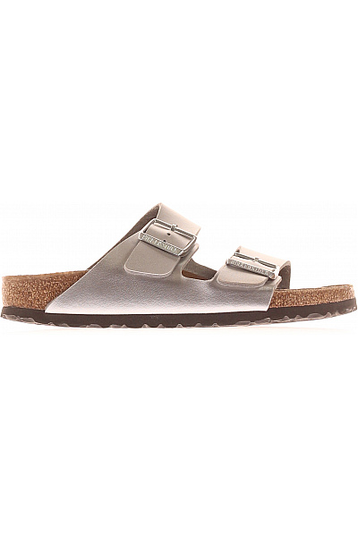 Dámské Pantofle Stříbrné Birkenstock Vel. 37